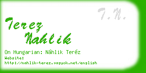 terez nahlik business card